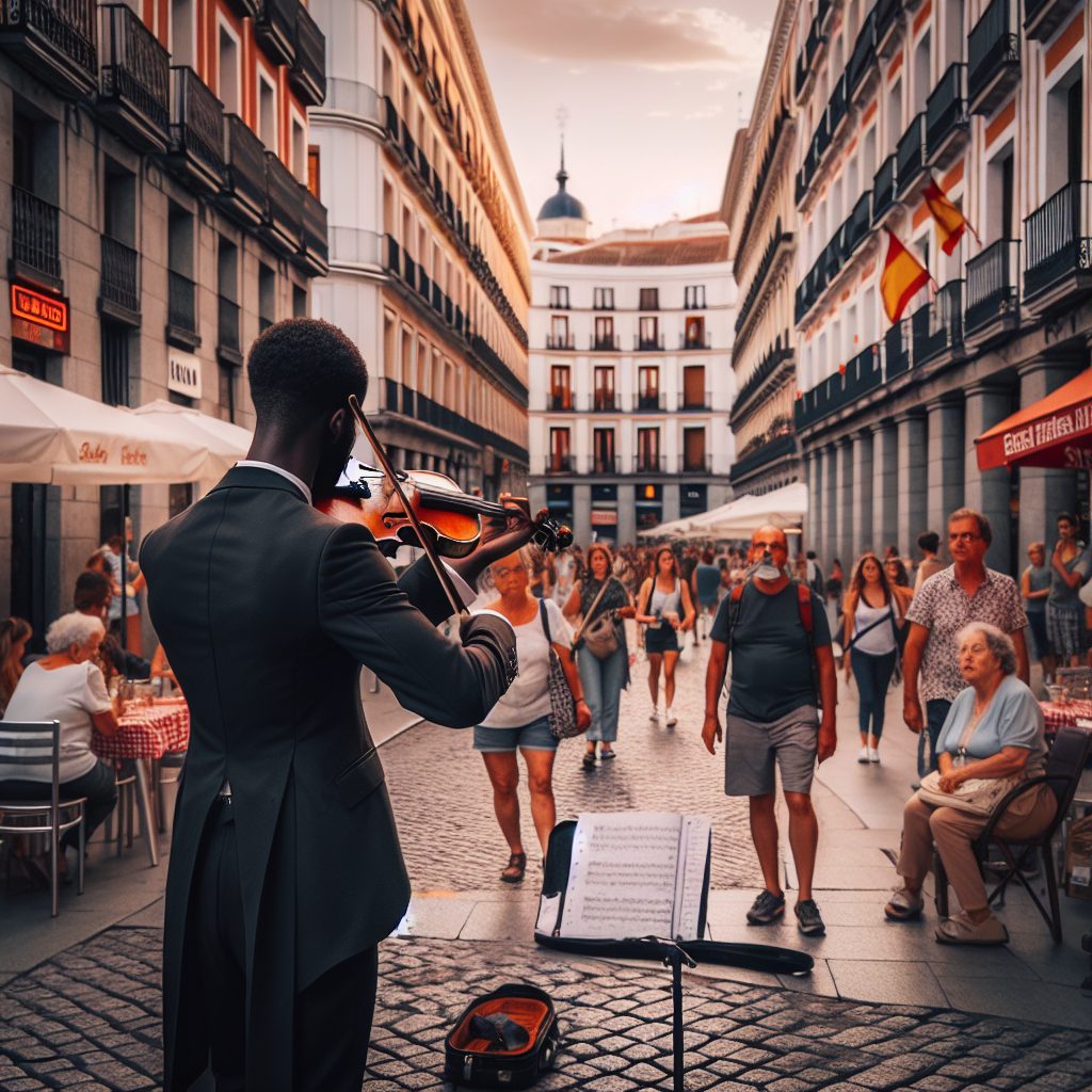 hire violinist in Madrid