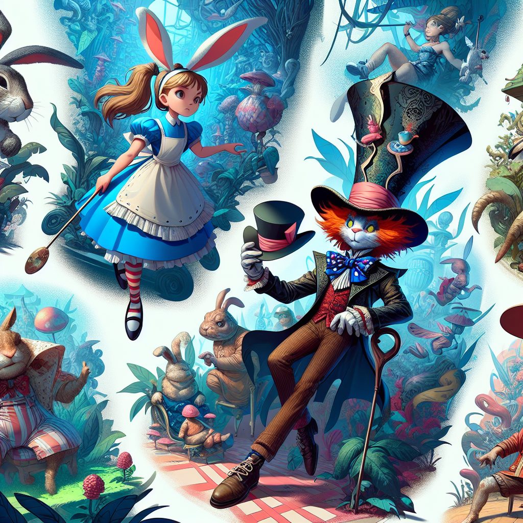 Hire alice in wonderland characters