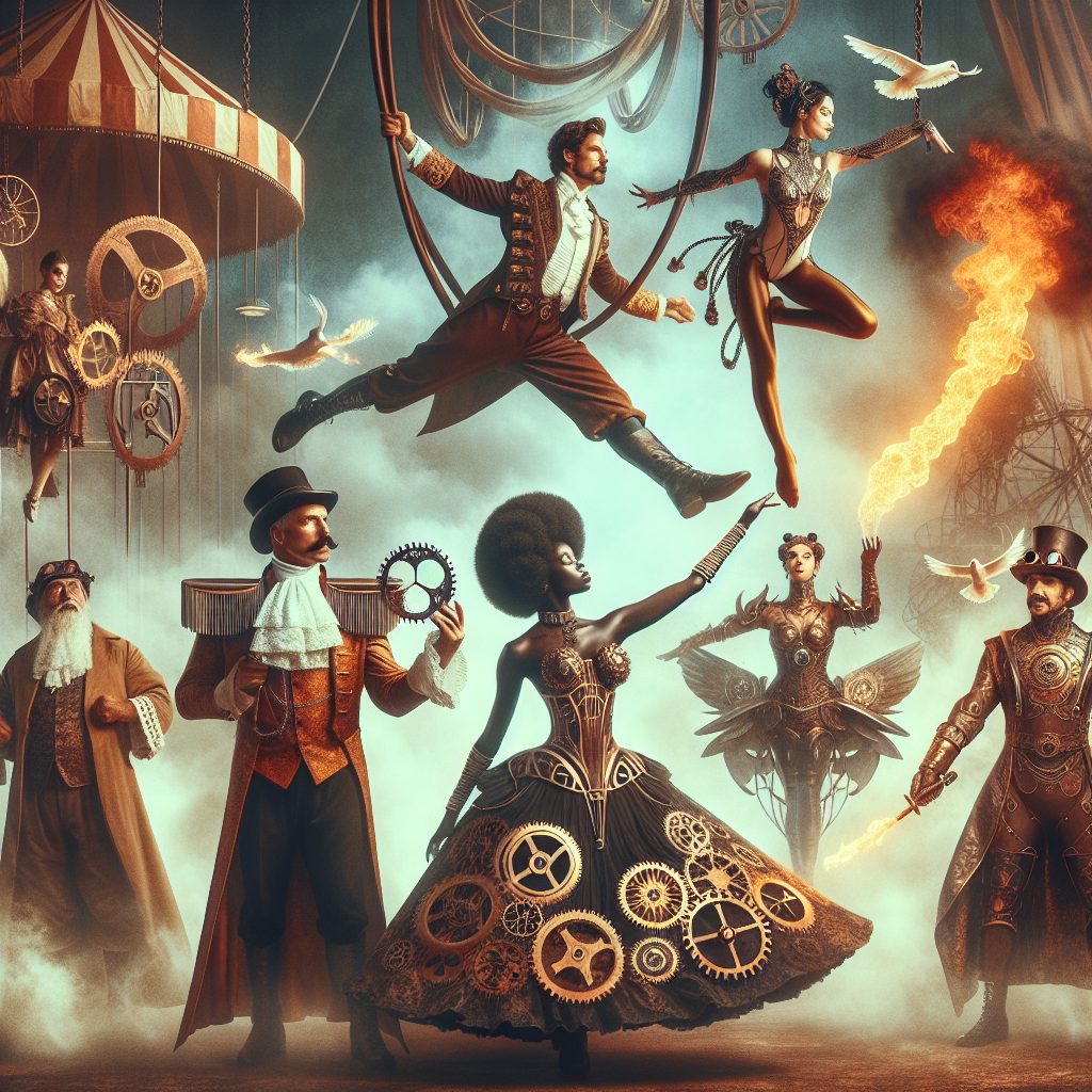 steampunk circus characters