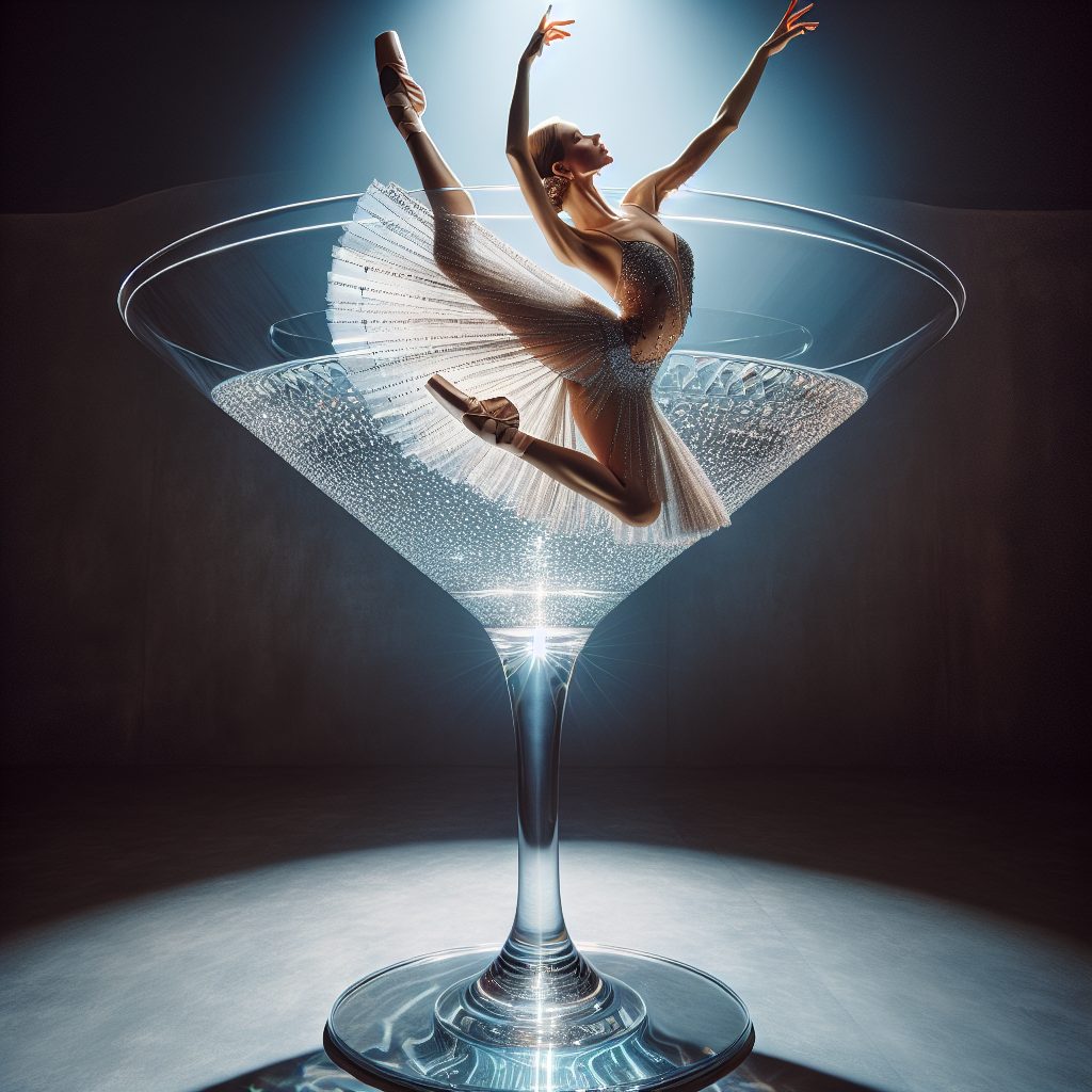 Giant martini glass dancer