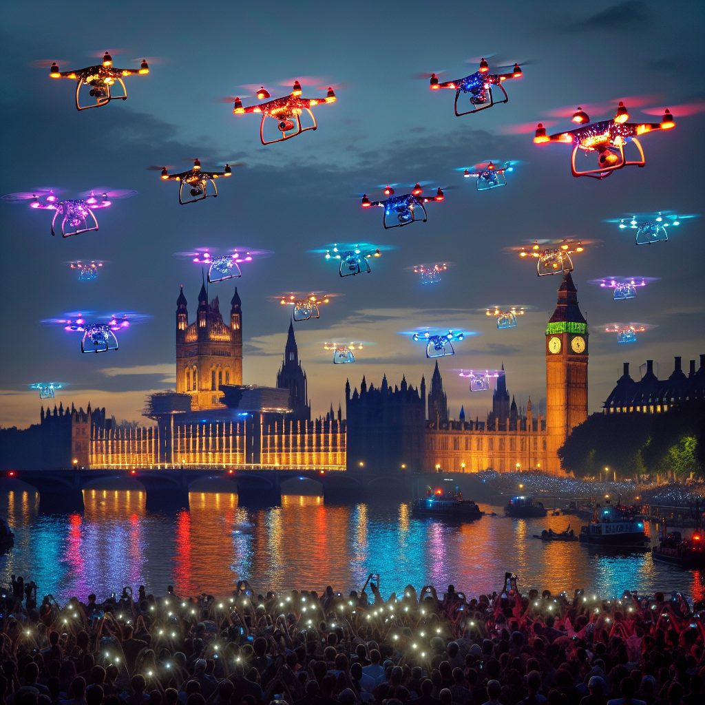 Drone light show uk