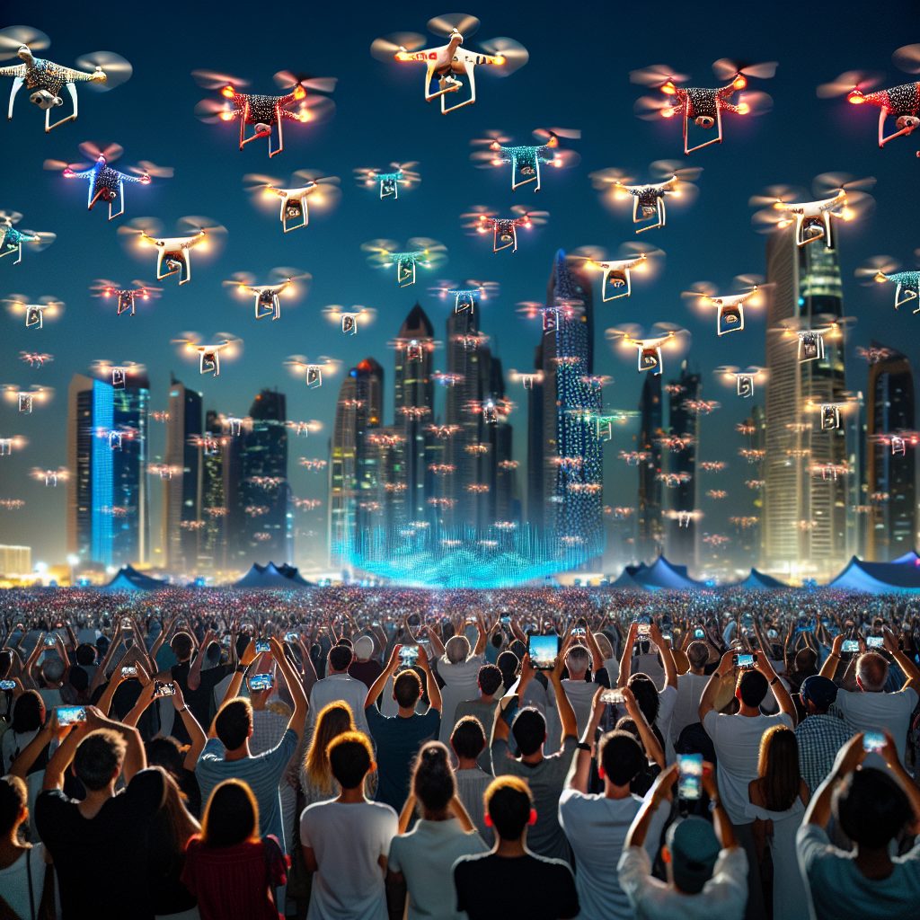 Drone show for events