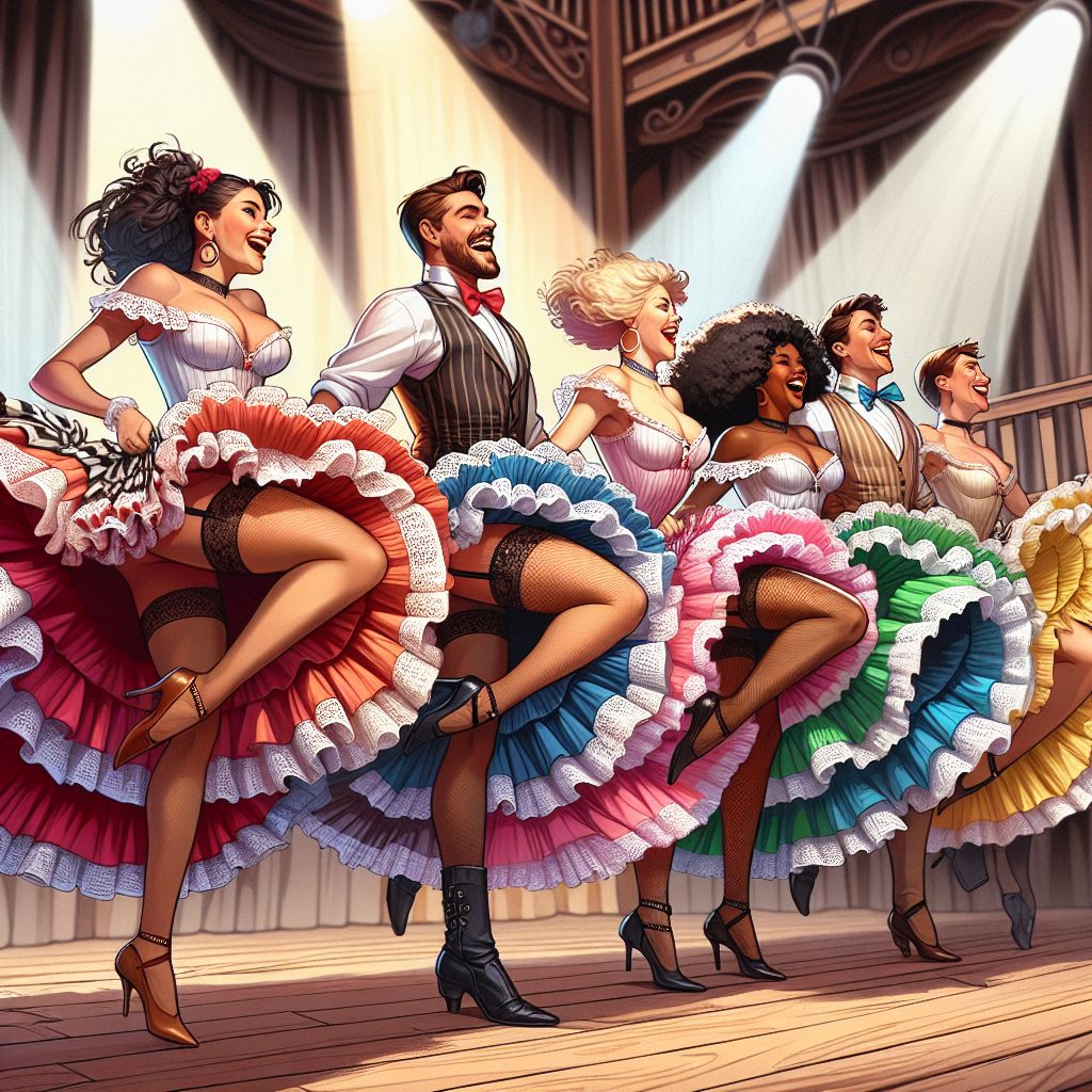 french cancan dancers
